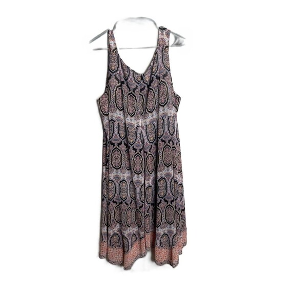 Catherines Womens Plus Midi Asymmetrical Sleeveless Floral Chiffon Dress Size 3X - Picture 4 of 13